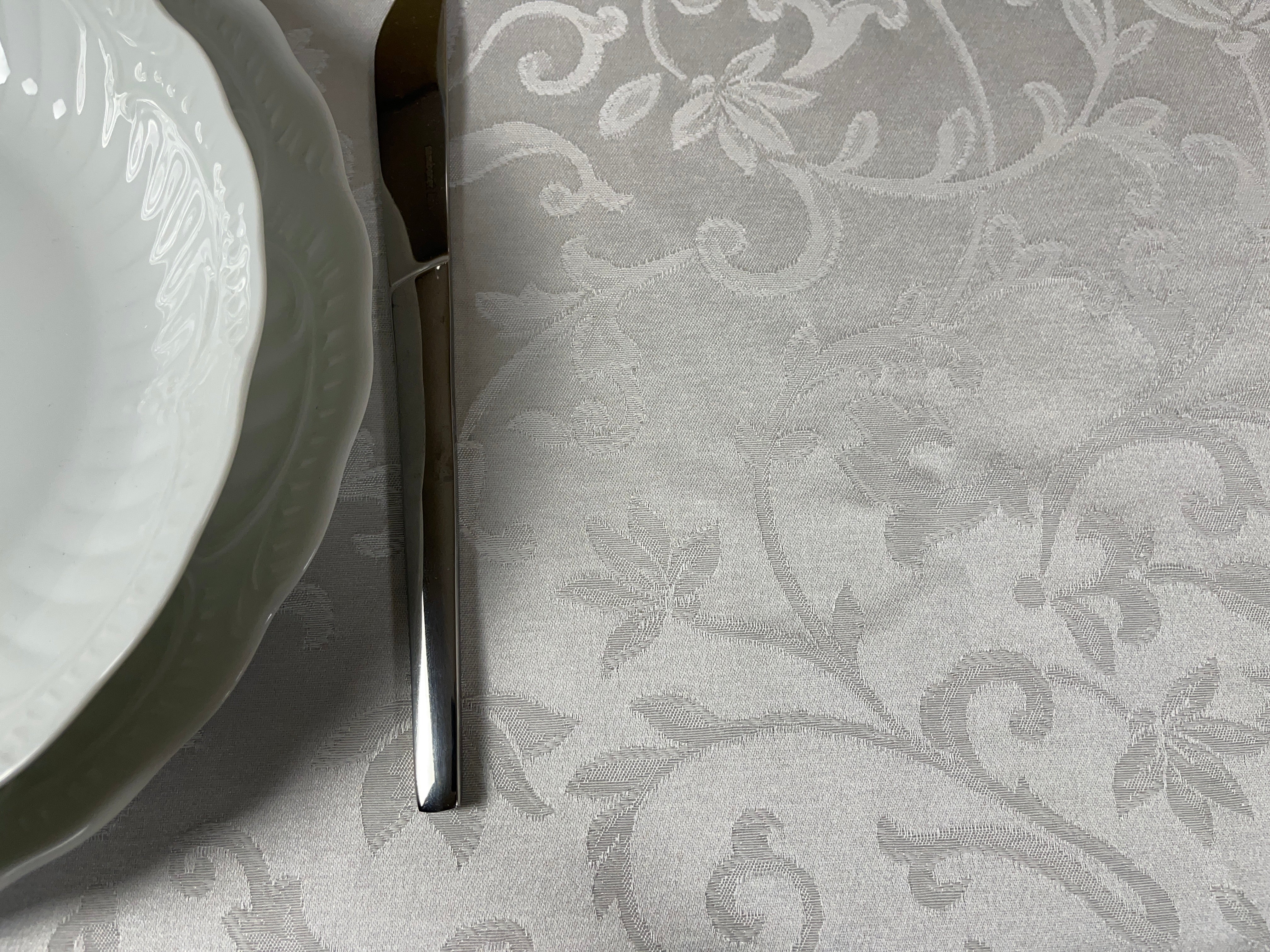 Tovaglie ristorante - Tovaglia cotone poliestere - Tovaglia bianca con disegno tessuto jacquard