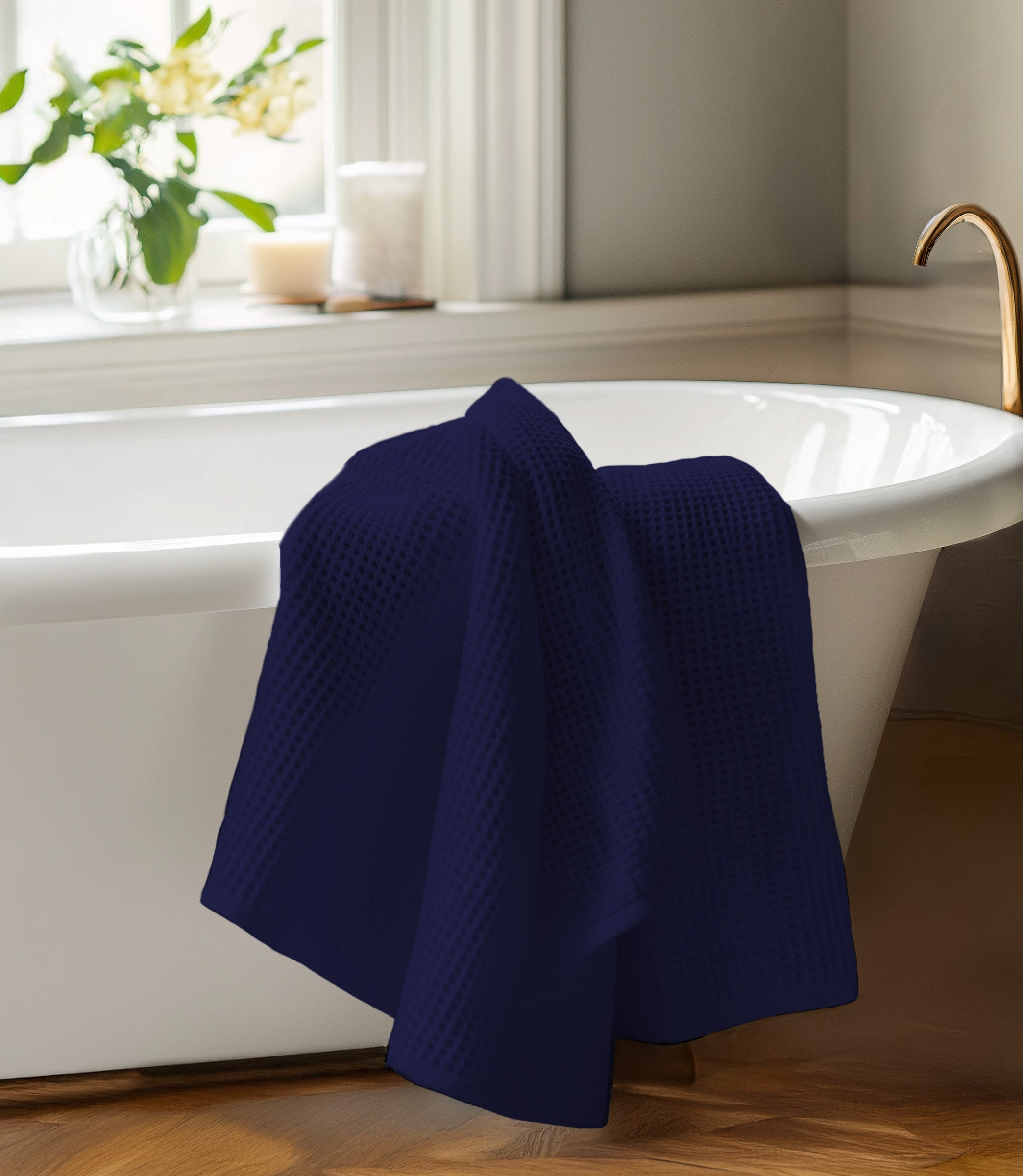 GILDEN TREE Asciugamani Decorativi A Cialda Per Bagno - Confezione Da 2, Cotone Morbido E Assorbente, Stile Moderno