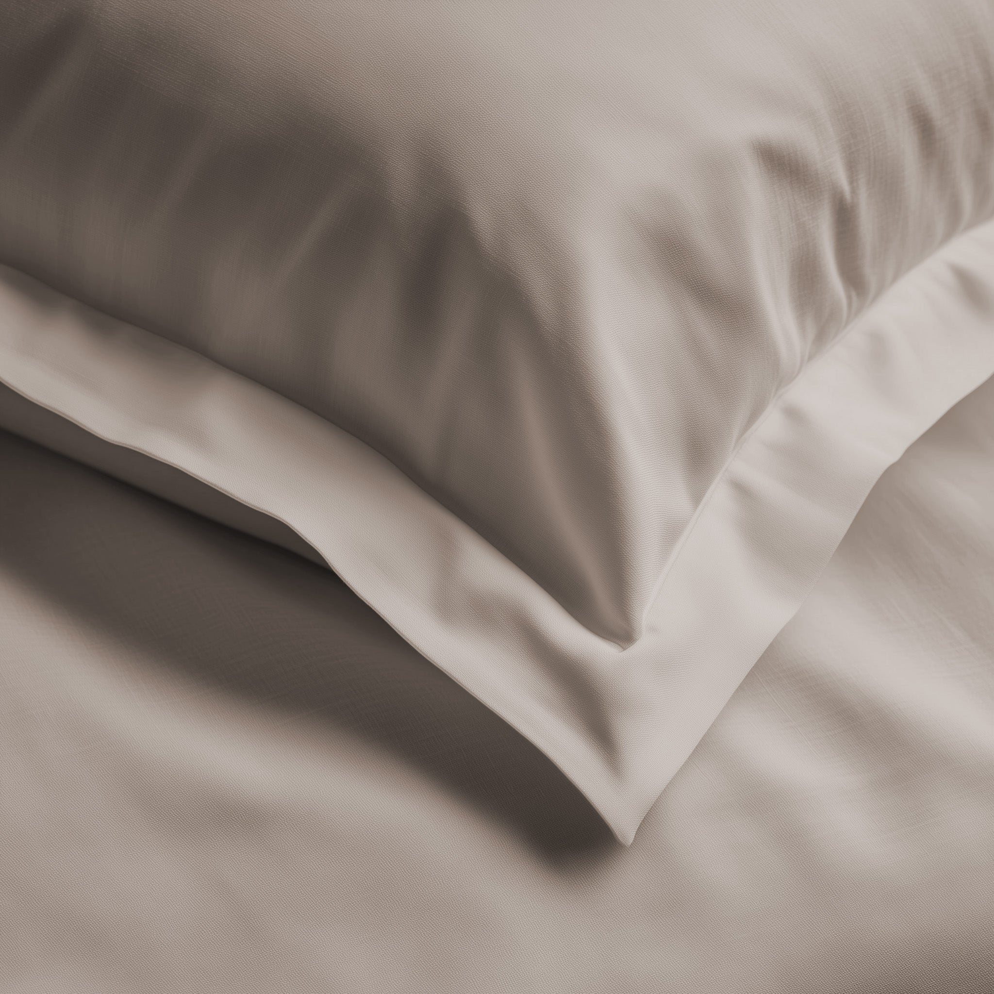Biancheria per Hotel e B&B - Lenzuola Percalle di Cotone Grigio Chiaro