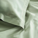 Biancheria per Hotel e B&B - Lenzuola raso di cotone colore verde chiaro