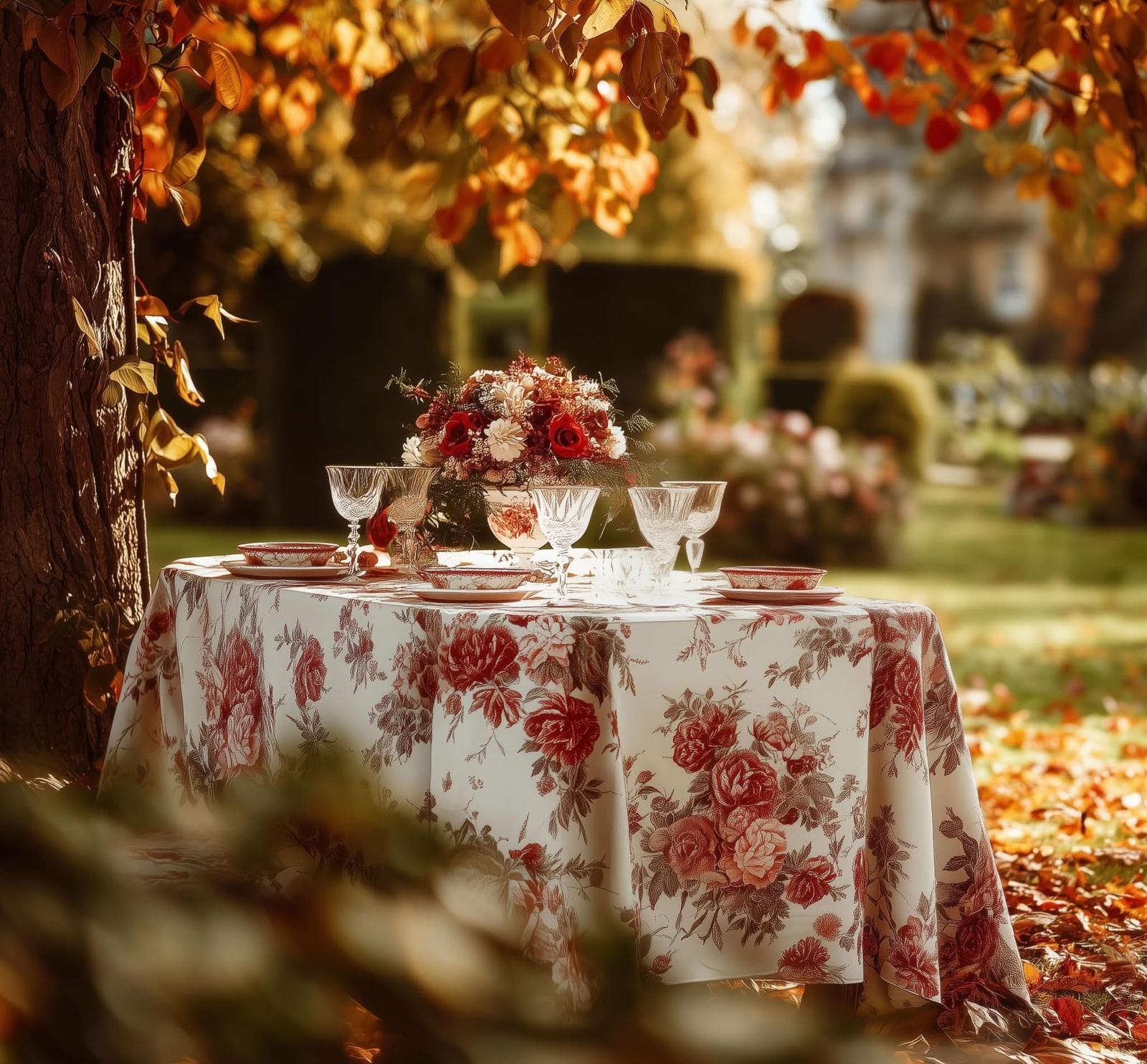 Tovaglie ristorante - Tovaglia cotone - Tovaglia stampa digitale disegno floreale