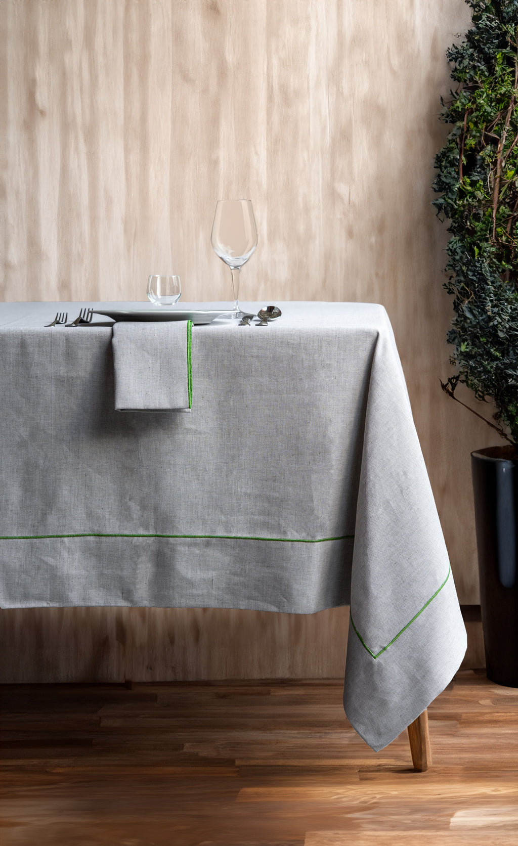 Tablecloths - Cotton and linen tablecloth - Colorful cord tablecloth