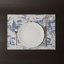 Placemats - Green Toile de Jouy Placemat - Double-twisted Cotton Placemat