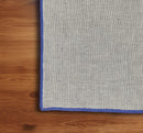 Tovaglioli di stoffa - Tovaglioli cotone e lino colore corda con bordo colorato