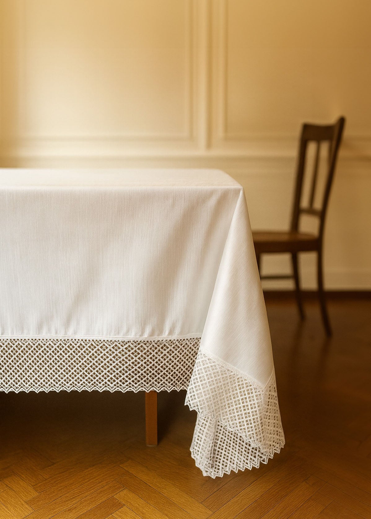 Tovaglie ristorante - Tovaglia cotone e poliestere - Cornice pizzo geometrico