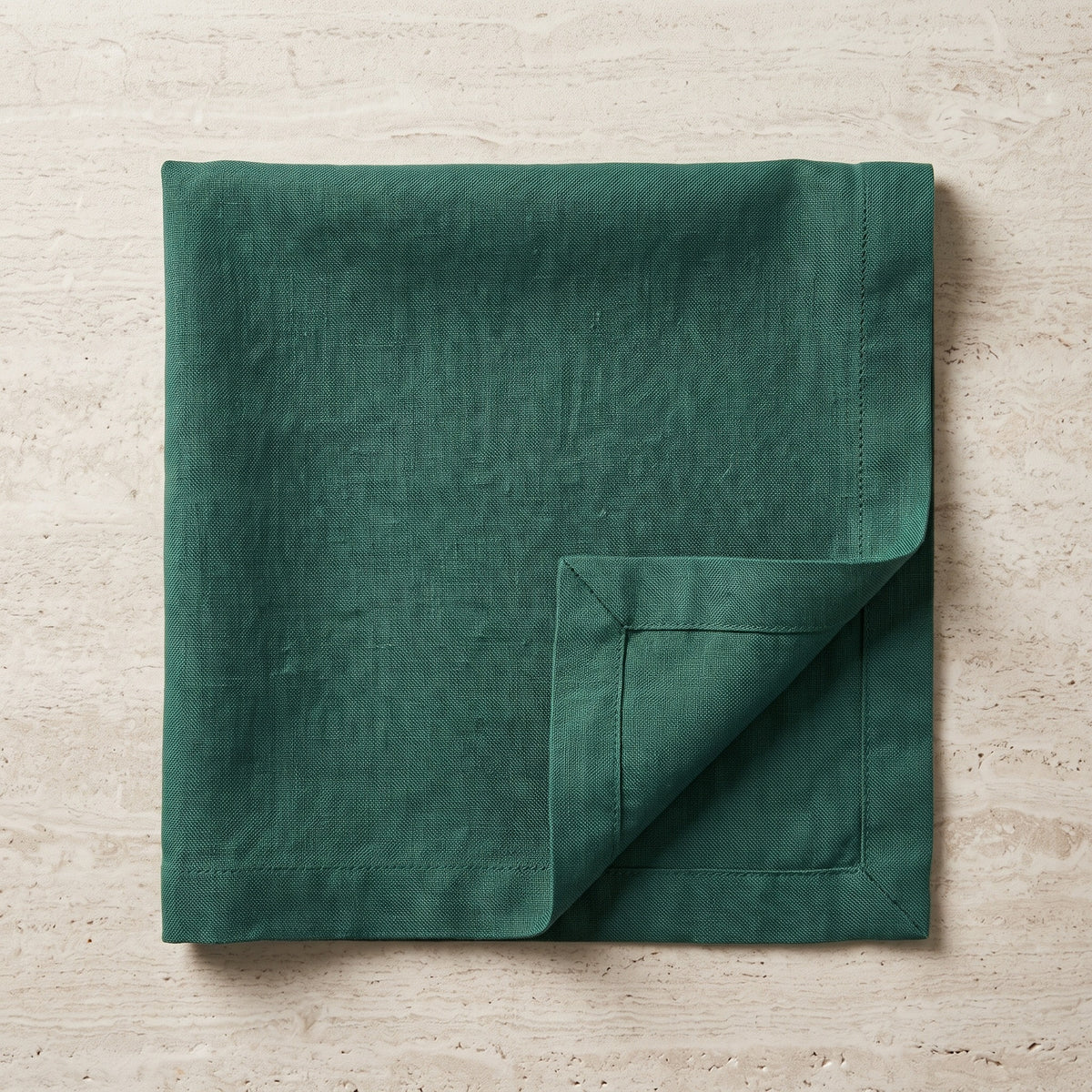 Tovagliolo Provenza 40×40 in puro lino verde pino