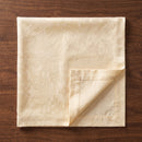 Tovagliolo 40×40 in raso jacquard champagne con disegno tono su tono