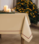 Tablecloths - Stain-resistant tablecloth - Dove-colored polyester tablecloth